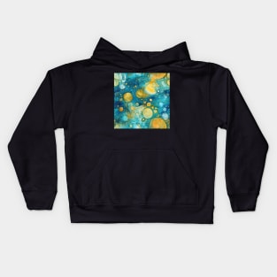 Abstract oil and water mix background Kids Hoodie